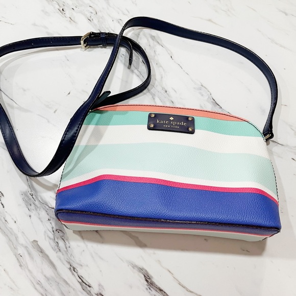 Kate Spade Striped Crossbody Purse - Picture 10 of 14